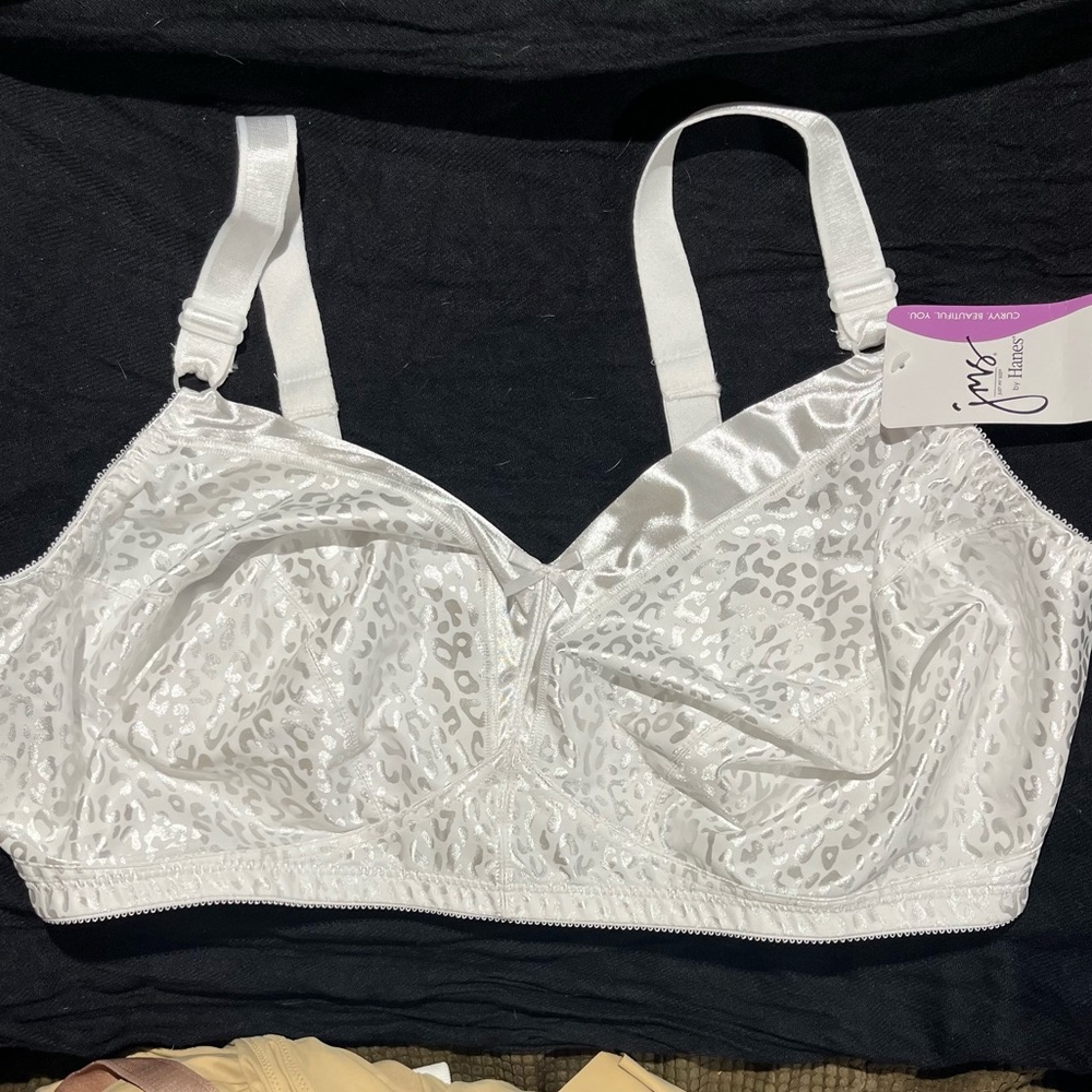 Hanes JMS Wire Free, Adjustable Strap Bra 44DDD